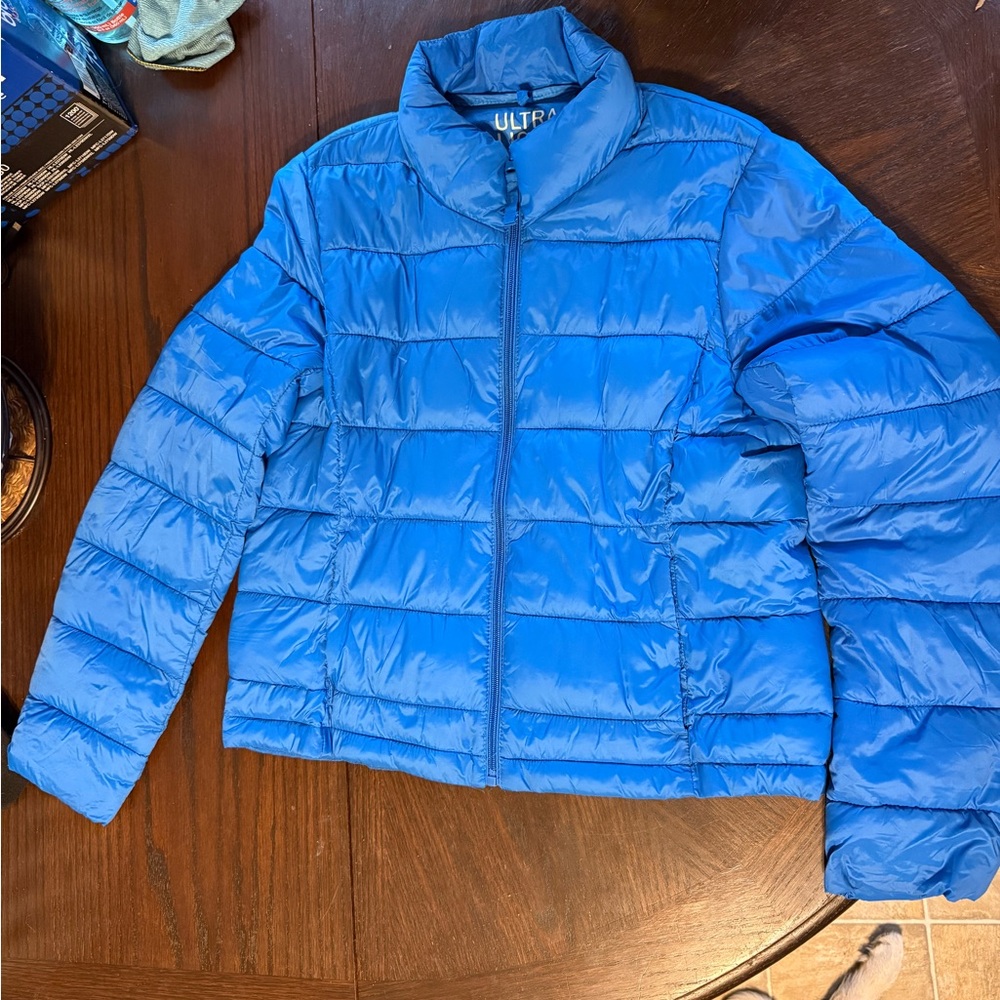 Love Tree Bright Blue Packable Jacket